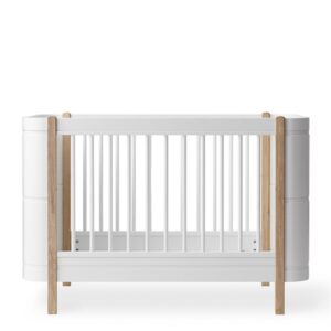 Oliver Furniture Wood Mini+ Tremmeseng inkl. Junior Kit Hvid/Eg