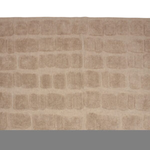 BEPUREHOME Brick gulvtæppe med murstensprint, rektangulær - beige uld og bomuld (170x240)