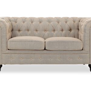 Chesterfield Lyx 2 Pers. Sofa, Beige