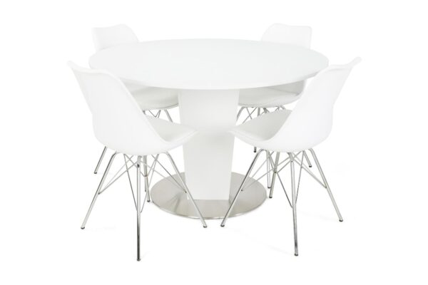 Cubic Spisebordssæt M. 4 Shell Spisebordsstole