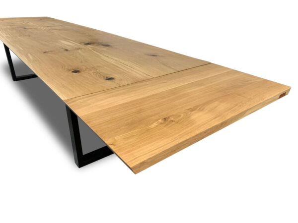 Plankebord eg med 2x tillægsplader 300 cm / 400 x 100cm