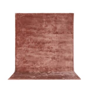 VENTURE DESIGN Indra gulvtæppe - rosa viskose og bomuld (200x300)