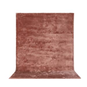 VENTURE DESIGN Indra gulvtæppe - rosa viskose og bomuld (250x350)