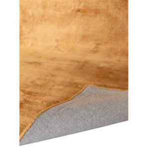VENTURE DESIGN Indra gulvtæppe - sennepsgul viskose og bomuld (200x300)