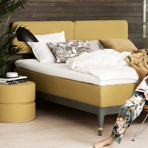 Ecobed 140x200 cm Mustard Yellow - 100% Genanvendelig seng, Ecobed, new