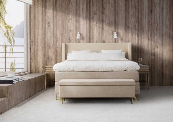 Jensen - Supreme Kontinentalseng 210x210 cm - king size seng i meget høj kvalitet