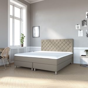 Livingbed - Karma Classic Kontinental Seng - 140x200 cm - Inkl. Latex topmadras - Luksuriøs Komfort og Elegance